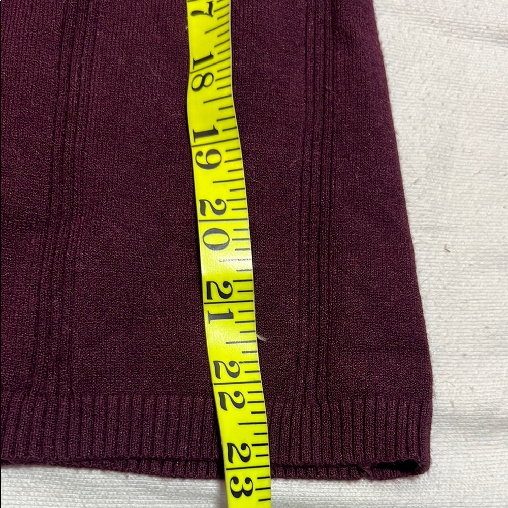 White House Black Market Burgundy Turtleneck Sweater - Picture 8 of 13